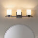 Tully 3 Light 24 inch Chrome Wall Mt Bath 3 Arm Wall Light