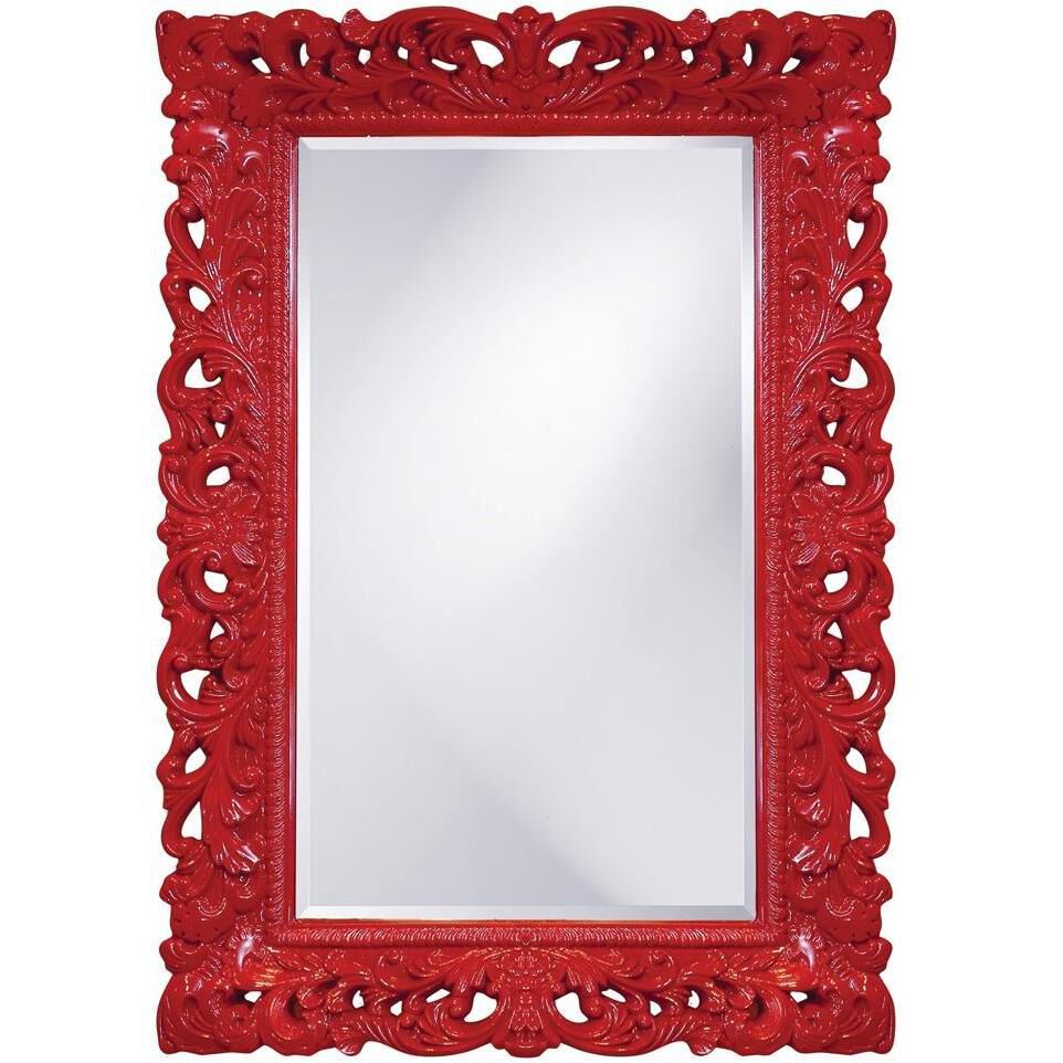 Barcelona 46 X 32 inch Glossy Red Wall Mirror