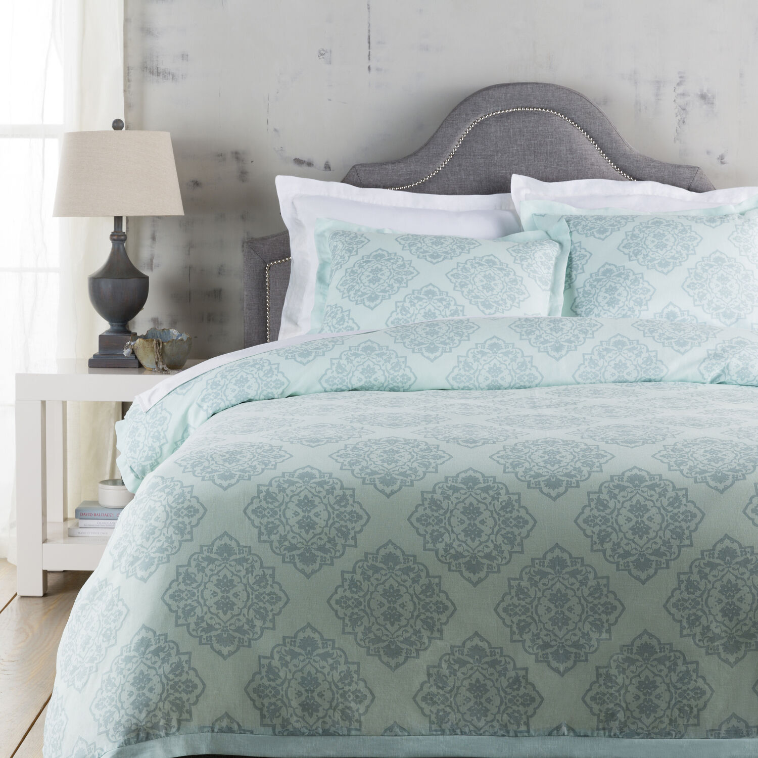 Anniston Pale Blue/Dusty Sage Duvet