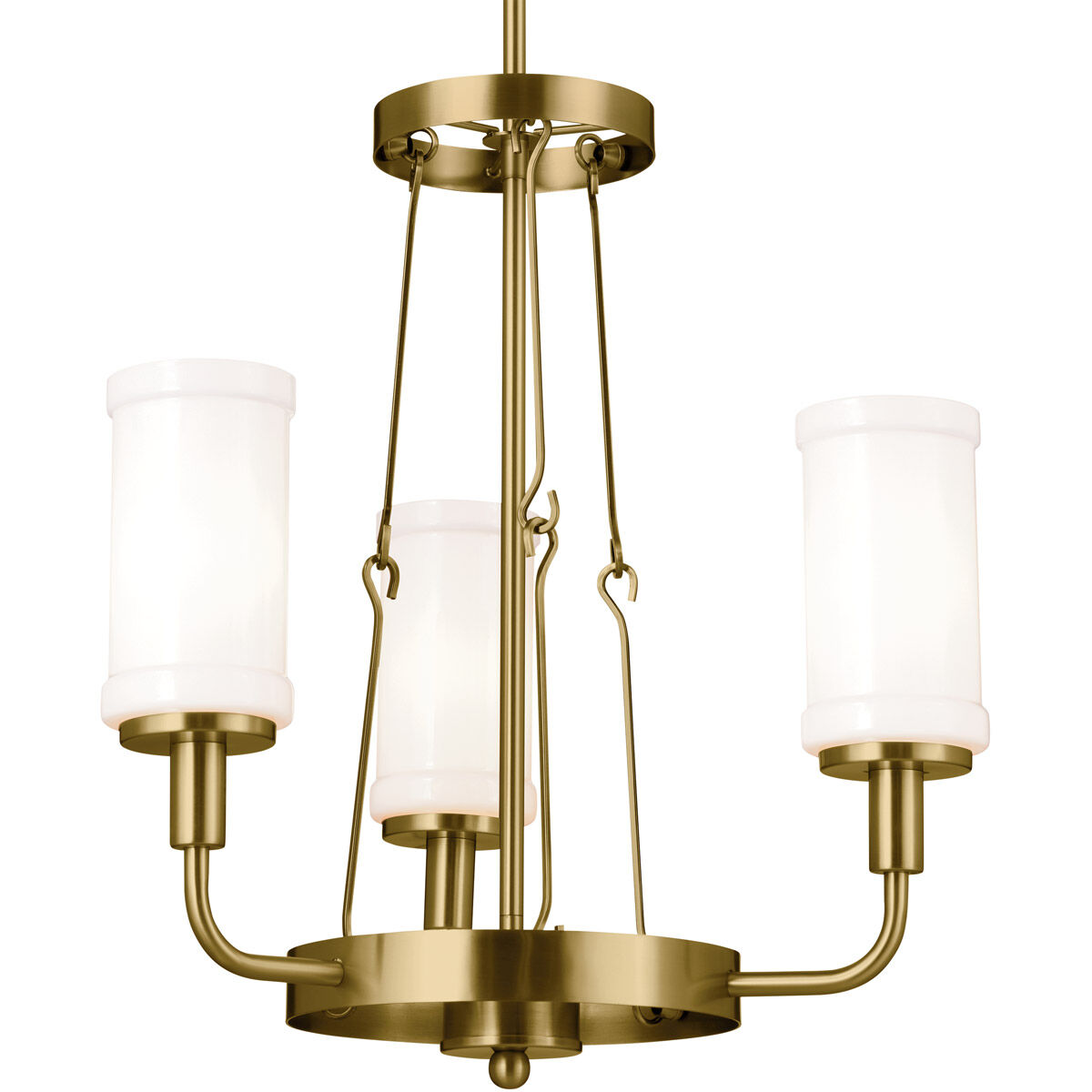 Homestead Vetivene 3 Light 20 inch Natural Brass Mini Chandelier Ceiling Light, Vetivene