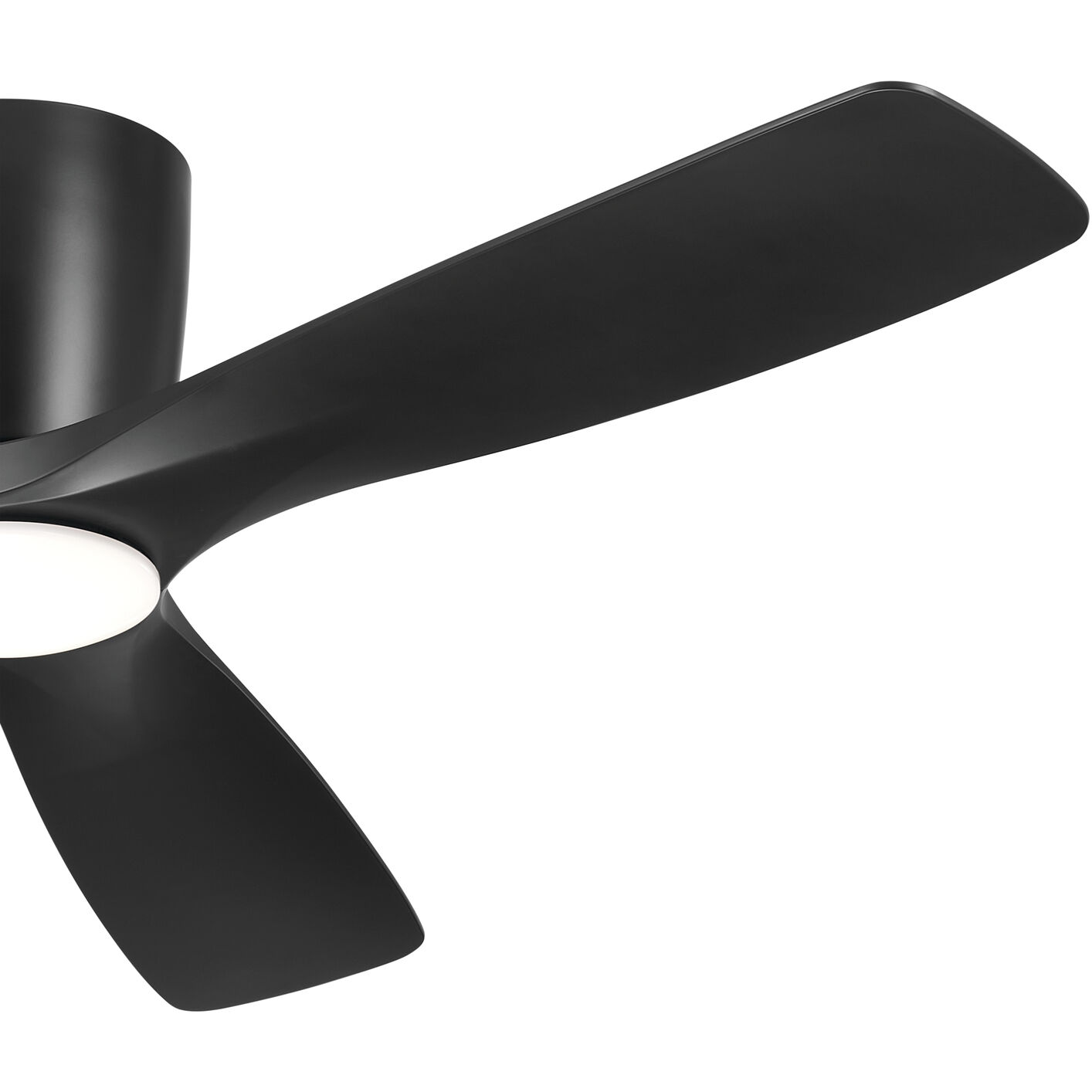 Volos 54 inch Satin Black with Satin Black/Satin Black Blades Ceiling Fan