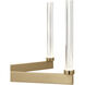 Sycara LED Champagne Bronze Chandelier Ceiling Light, 1 Tier Medium