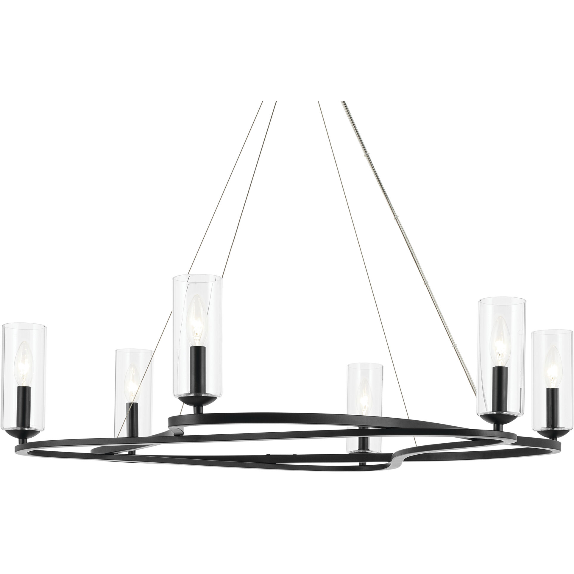 Harpin 6 Light Black Chandelier Ceiling Light