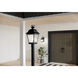 Mount Vernon 1 Light 21 inch Black Outdoor Post Lantern in Clear Seeded, Incandescent