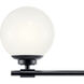 Benno 3 Light 24.5 inch Black Bath Bracket Wall Light, 3 Arm