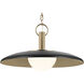 Kurio 1 Light Black Pendant Ceiling Light