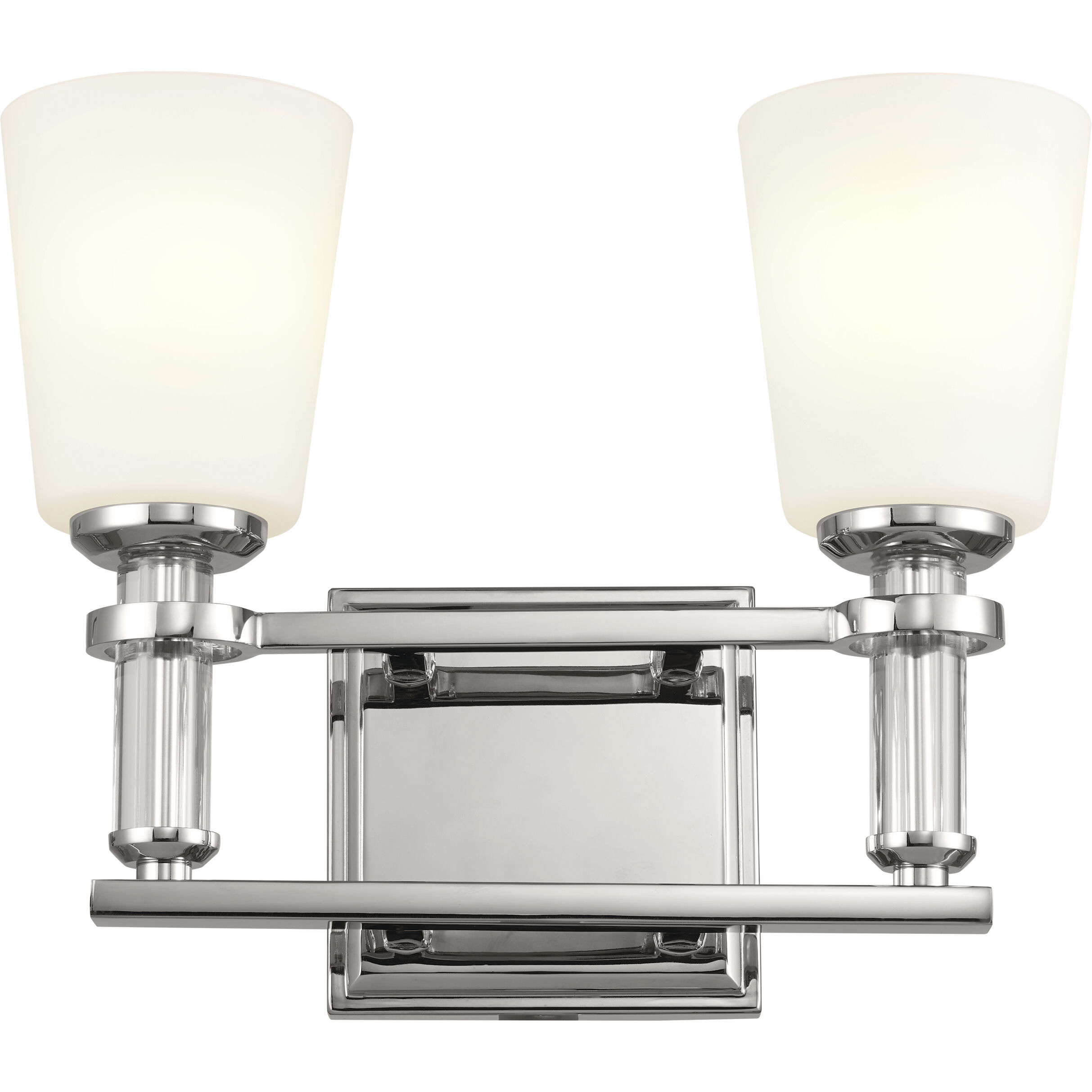 Rosalind 2 Light 14.25 inch Polished Nickel Bath Vanity Light Wall Light