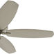Renew Patio 52 inch Brushed Nickel with Silver Blades Ceiling Fan