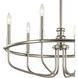 Capitol Hill 6 Light 29 inch Brushed Nickel Chandelier 1 Tier Large Ceiling Light, Large