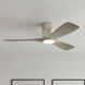 Volos 48 inch Brushed Nickel with Dist Antiq Gray Blades Ceiling Fan