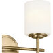 Ali 2 Light 14 inch Brushed Natural Brass Bath Vanity Light Wall Light