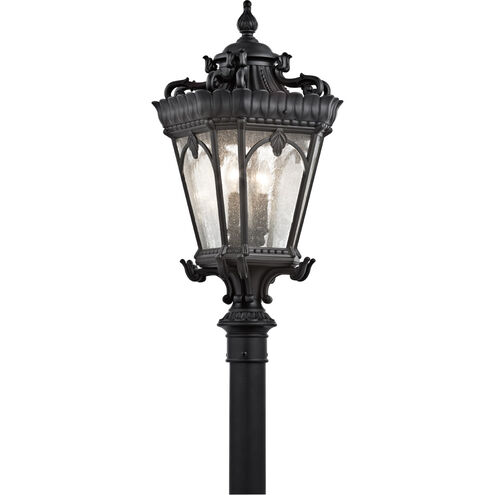 Tournai 4 Light 30 inch Textured Black Outdoor Post Lantern