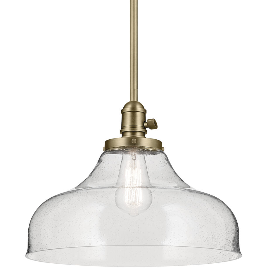 Avery 1 Light Natural Brass Pendant Ceiling Light