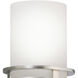 Hendrik 3 Light 24 inch Brushed Nickel Wall Mt Bath 3 Arm Wall Light in Satin Etched Cased Opal