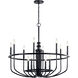 Capitol Hill 12 Light 34.75 inch Black Chandelier 1 Tier Large Ceiling Light, Large