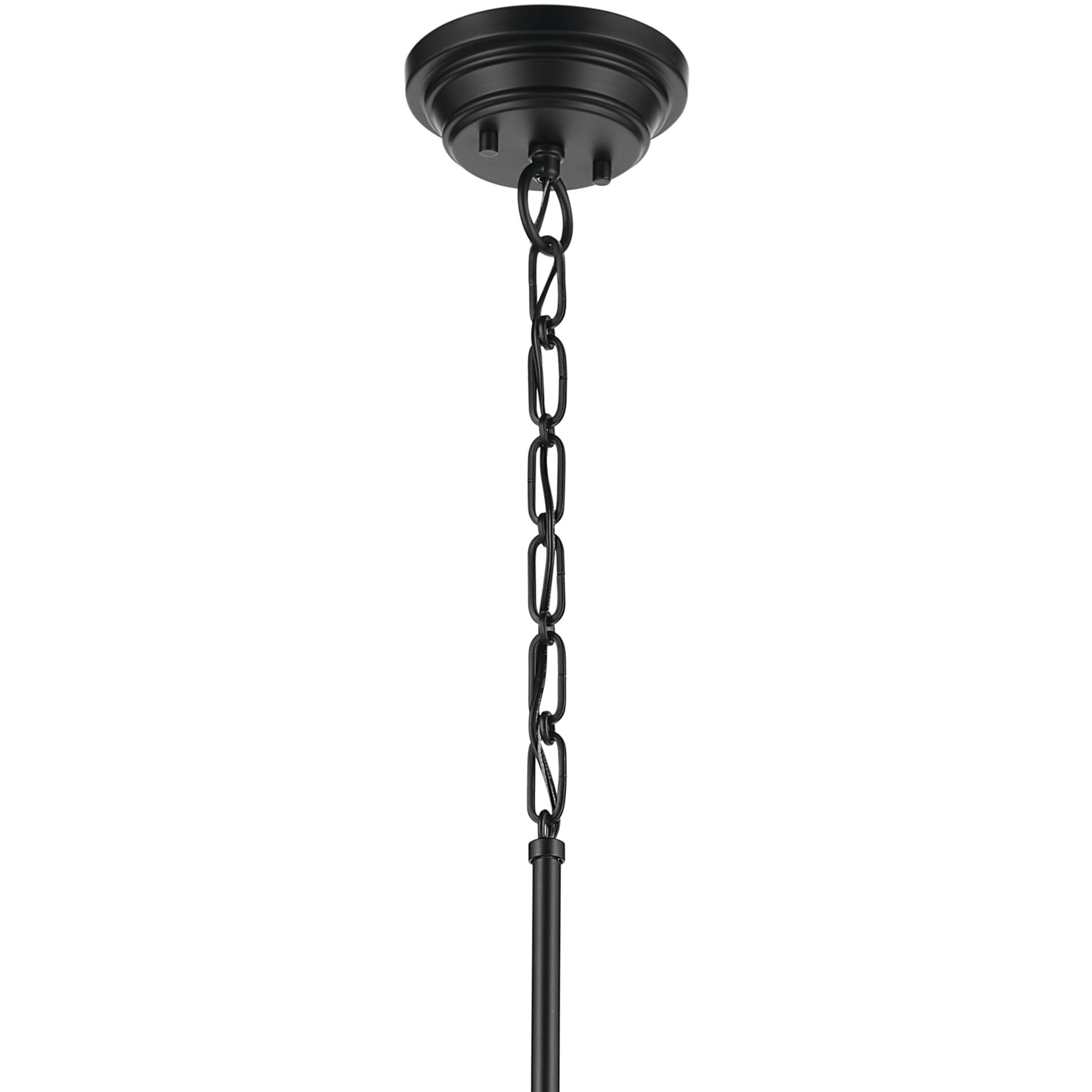 Marsailli 1 Light Black Pendant Ceiling Light in Opal, Large