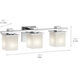 Tully 3 Light 24 inch Chrome Wall Mt Bath 3 Arm Wall Light