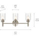 Madden 3 Light 24 inch Brushed Nickel Wall Mount Bath Wall Light, 3 Arm