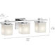 Tully 3 Light 24 inch Chrome Wall Mt Bath 3 Arm Wall Light