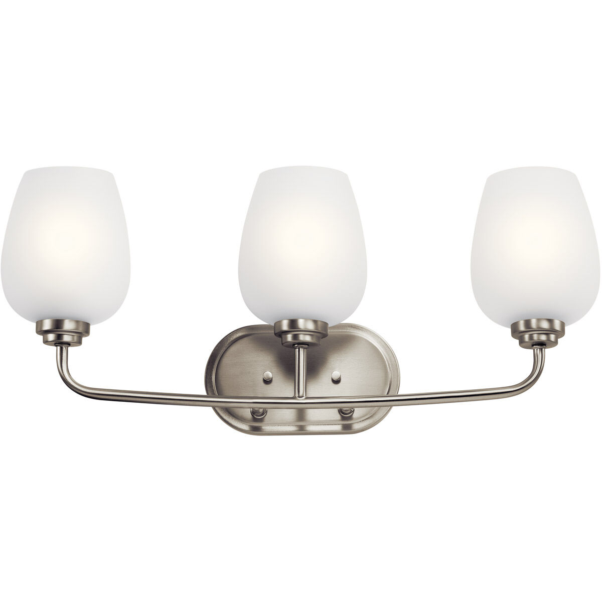 Valserrano 3 Light 24 inch Brushed Nickel Wall Mt Bath 3 Arm Wall Light