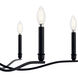Malene 6 Light Black Chandelier Ceiling Light, 1 Tier Small