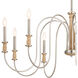 Homestead Karthe 9 Light 42 inch Brushed Nickel Chandelier Ceiling Light, Karthe