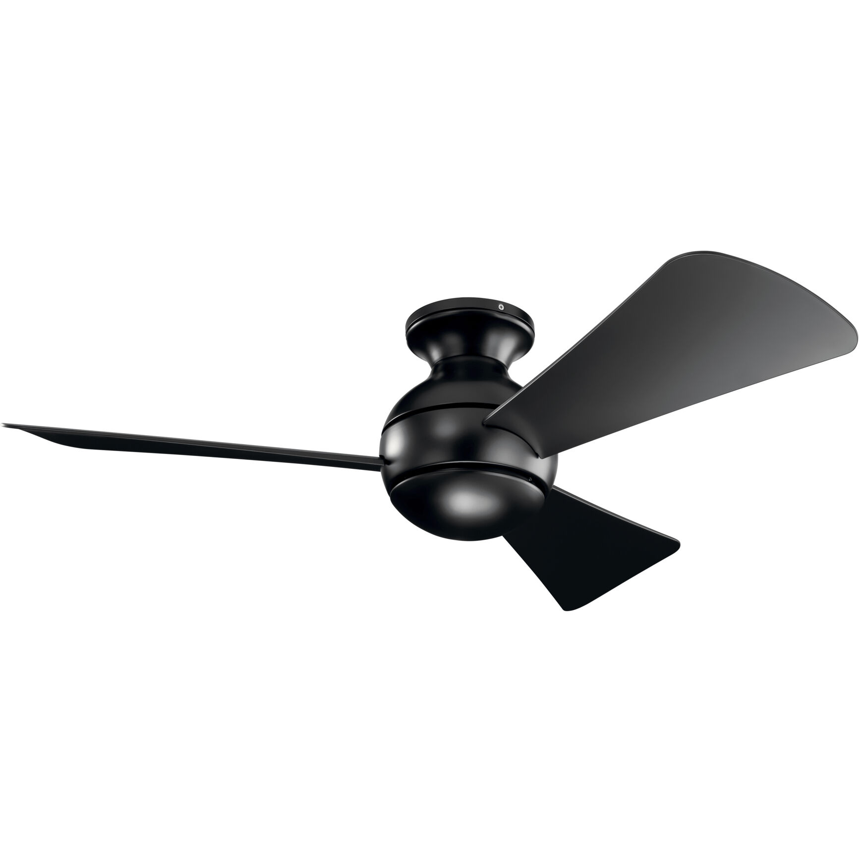 Sola 44 inch Satin Black Ceiling Fan