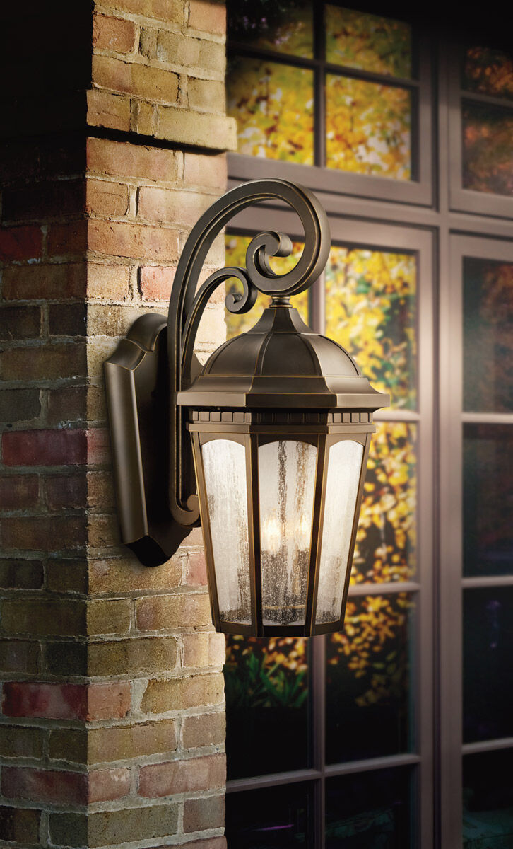 Kichler 9034RZ Courtyard 3 Light 22 inch Rubbed Bronze