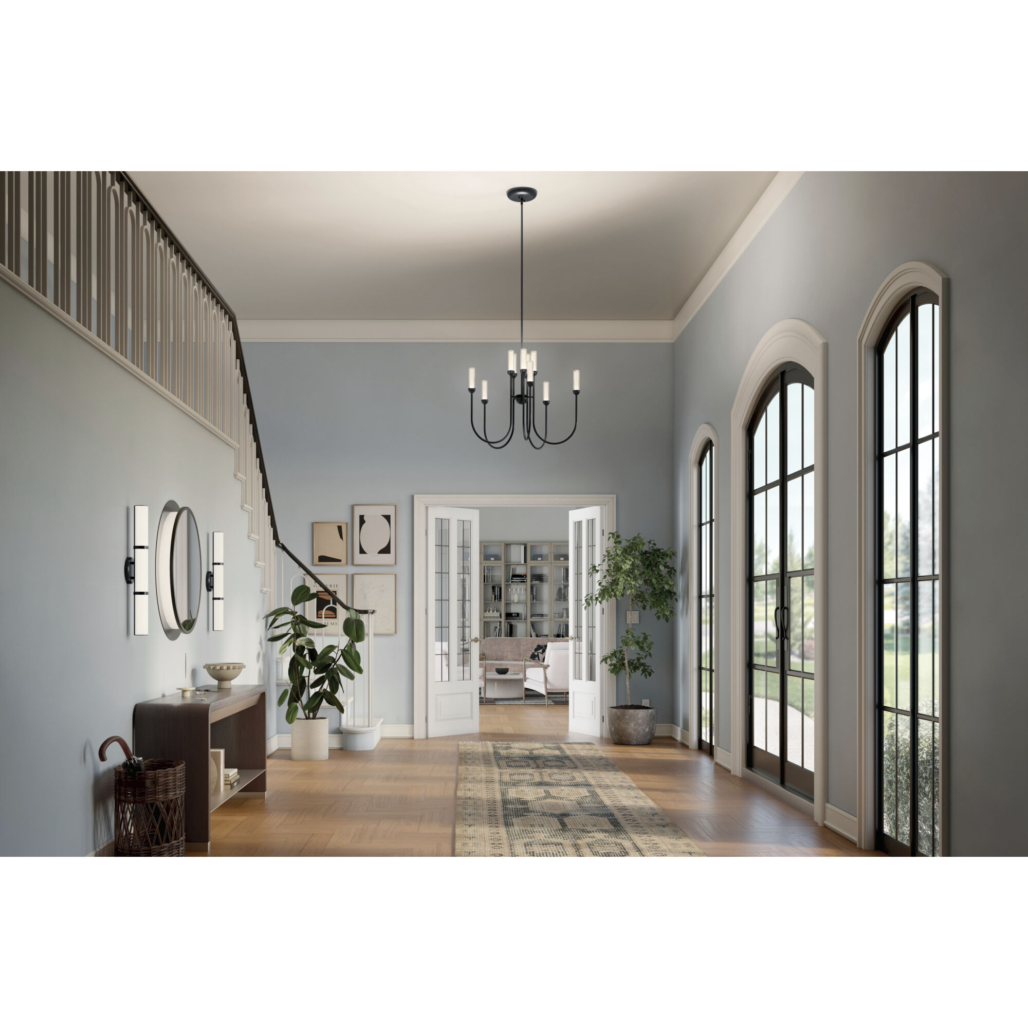 Moraine LED Black Chandelier Ceiling Light