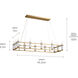 Rosalind 12 Light 17 inch Brushed Natural Brass Chandelier Ceiling Light