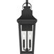 Cleary 2 Light 24 inch Textured Black Outdoor Wall Light