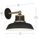 Fielding 1 Light 10.75 inch Natural Brass Outdoor Wall Light