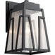 Koblenz 1 Light 14 inch Textured Black Outdoor Wall, Medium