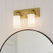 Homestead Vetivene 2 Light 15 inch Natural Brass Vanity Light Wall Light, Vetivene