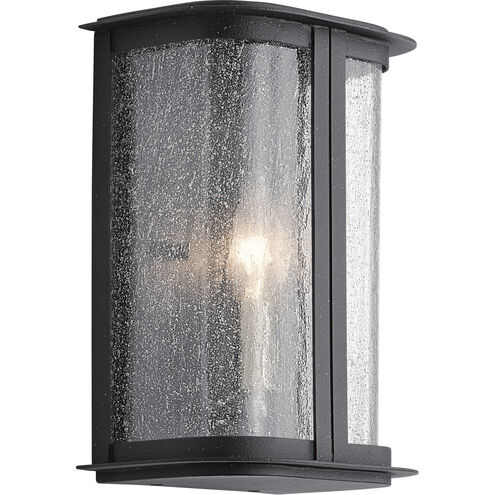 Timmin 1 Light 10.25 inch Distressed Black Outdoor Wall Mount, Small