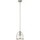 Independence 1 Light 9.5 inch Brushed Nickel Mini Pendant Ceiling Light