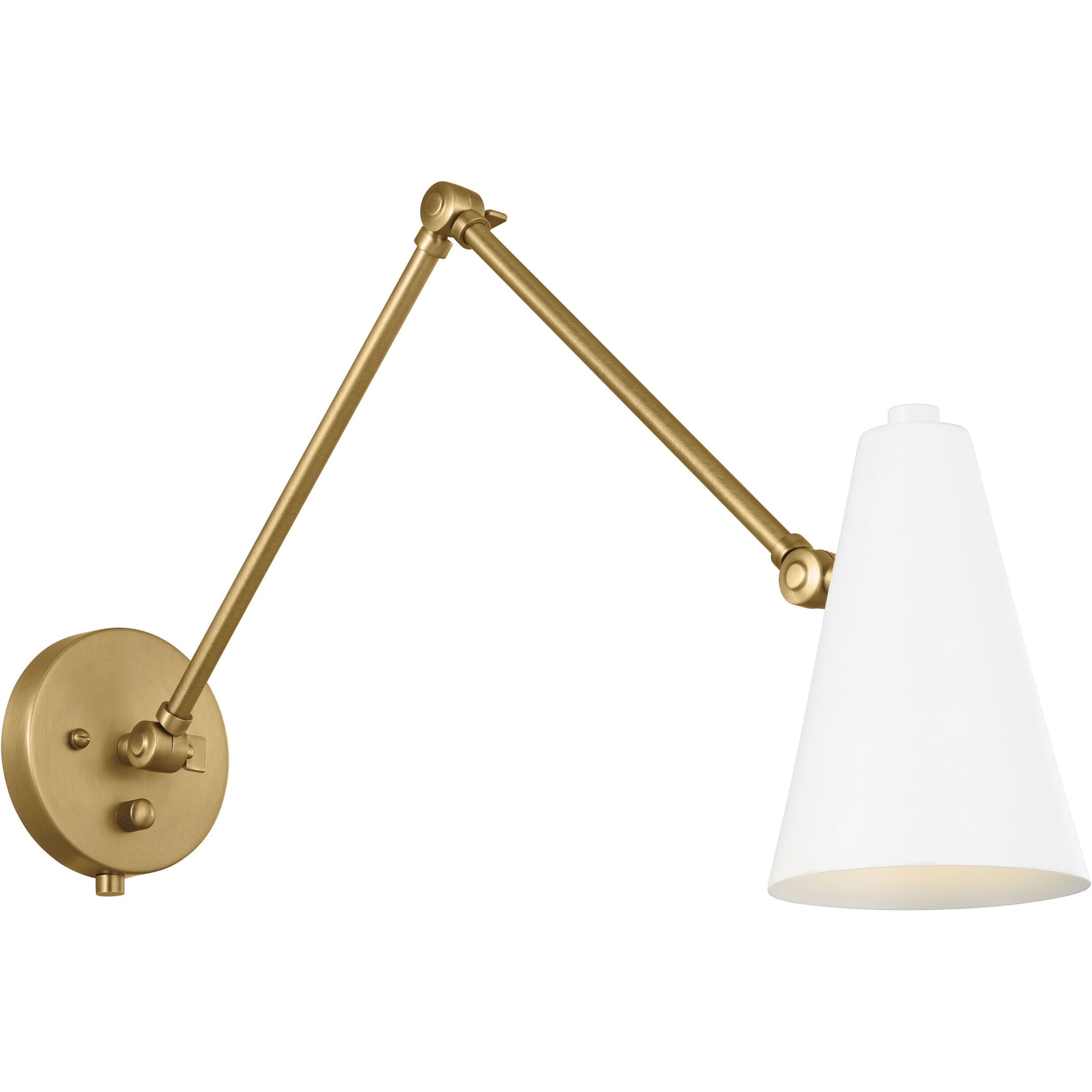 Sylvia 1 Light 5.5 inch Natural Brass Wall Sconce Wall Light