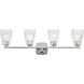 Marant 4 Light 33.25 inch Chrome Vanity Light Wall Light