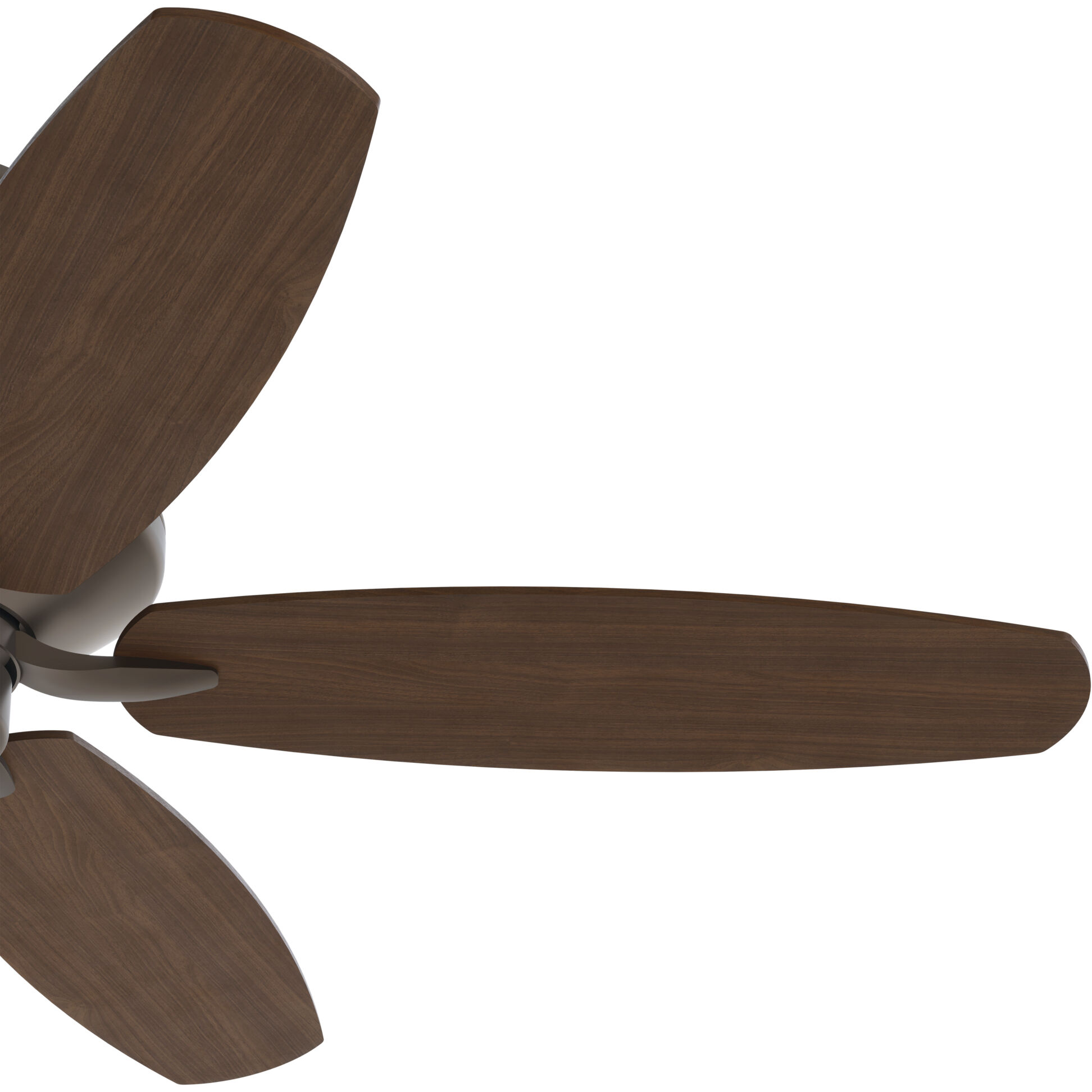 Renew Patio 52 inch Satin Natural Bronze with Walnut Blades Ceiling Fan