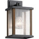 Marimount 1 Light 11 inch Black Outdoor Wall, Small