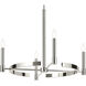 Tolani 4 Light Polished Nickel Chandelier Ceiling Light