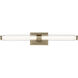 Laurene LED 31 inch Champagne Bronze Linear Bath Bar Wall Light, Large