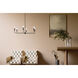 Alvaro 6 Light Black Chandelier Ceiling Light, 1 Tier Medium