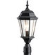 Madison 1 Light 22 inch Black Outdoor Post Lantern