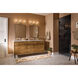 Madden 3 Light 24 inch Champagne Bronze Wall Mount Bath Wall Light, 3 Arm