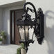 Tournai 2 Light 24 inch Textured Black Outdoor Wall, X-Large