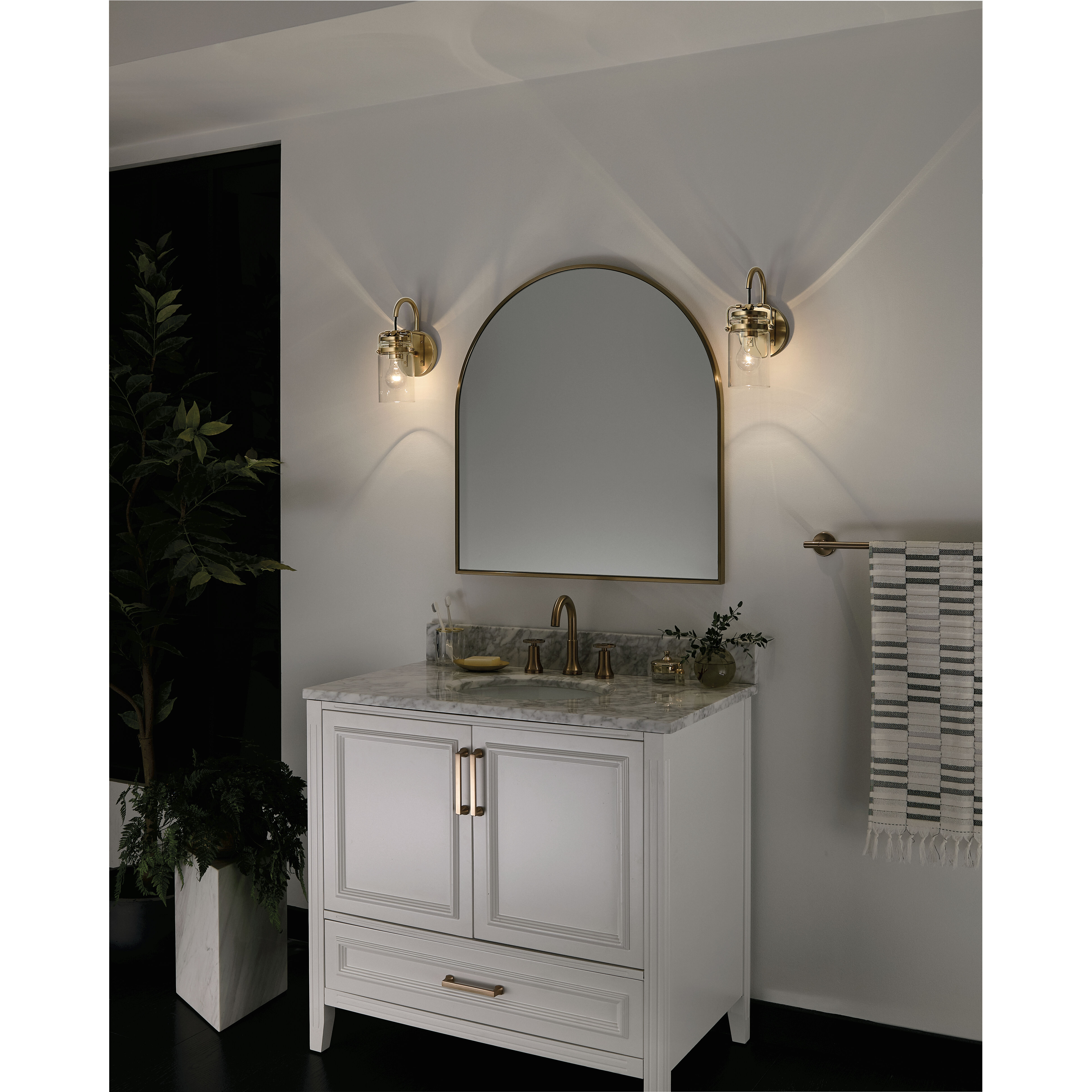 Brinley 1 Light 5 inch Champagne Bronze Wall Sconce Wall Light