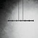 Sycara LED 5 inch Black Chandelier Linear Ceiling Light, Single