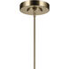 Riven LED 8 inch Champagne Bronze Chandelier Linear Ceiling Light