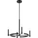 Tolani 4 Light Black Chandelier Ceiling Light